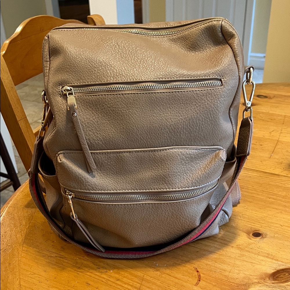 MMS Brown Shoulder Bag